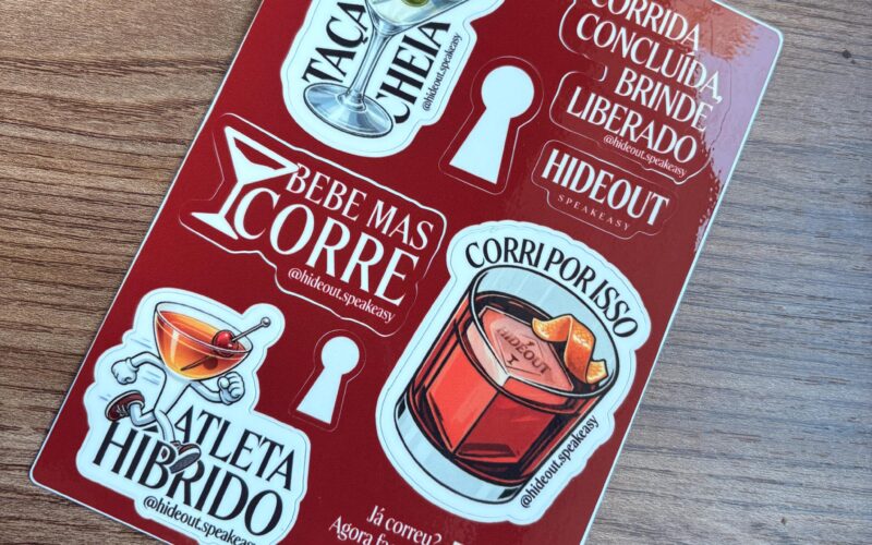 Kit Adesivos - Corri por isso Hideout