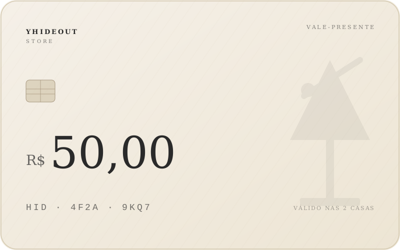 Voucher de consumação — R$50