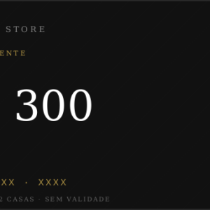Voucher de consumação — R$300