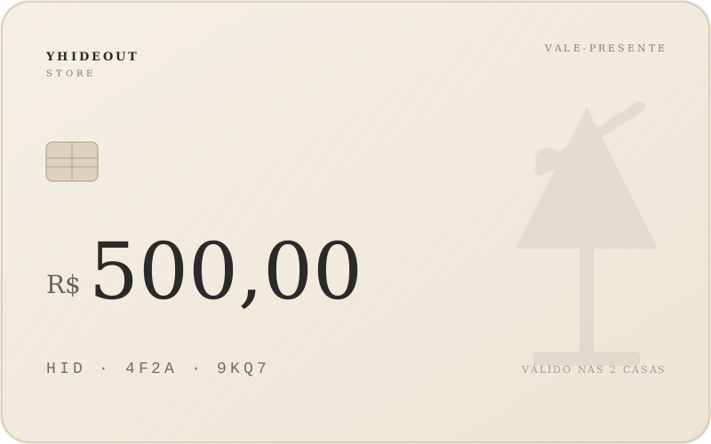Voucher de consumação — R$500