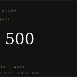 Voucher de consumação — R$500