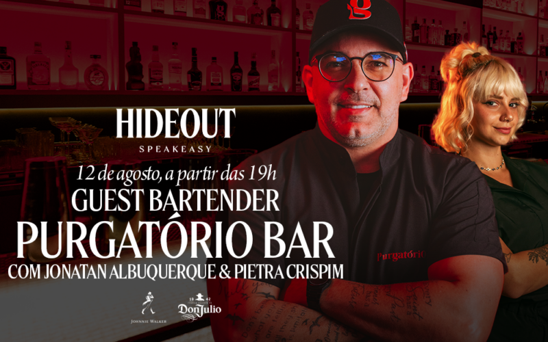 Guest Bartender Purgatório Bar no Hideout Speakeasy com Jonatan Albuquerque
