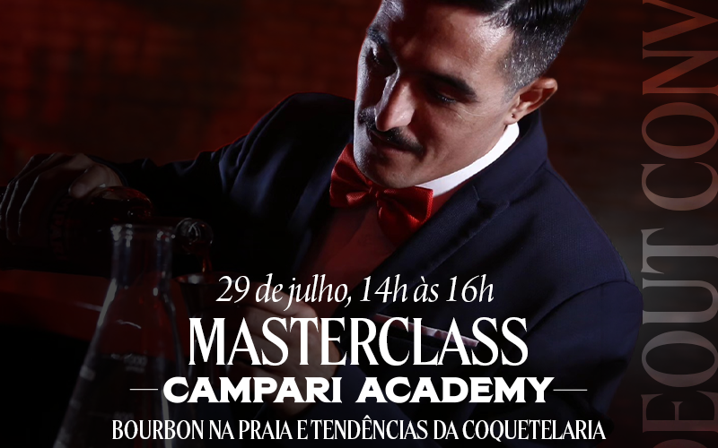 Masterclass Campari Academy com Lucas Tomás Gómez no Hideout Fizz